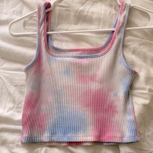 preppy tye dye top